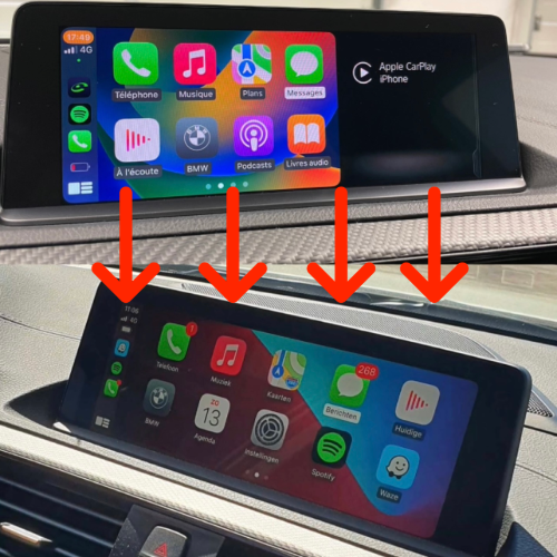 Passage du petit écran CarPlay au full screen
